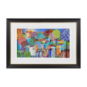 paisaje colores cuadro