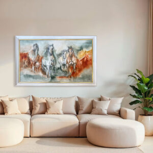 caballos oleo original cuadro